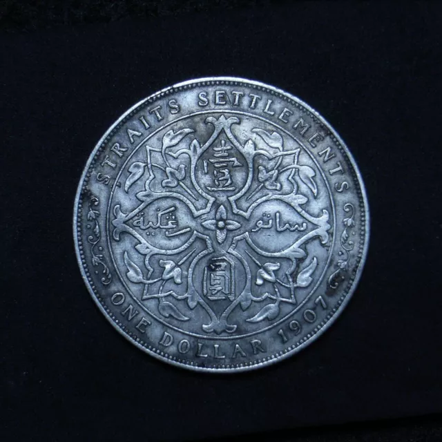 Straits Settlements Dollar 1907