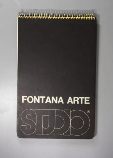 Fontana Arte Studio catalogue c1970 lamps tables glass