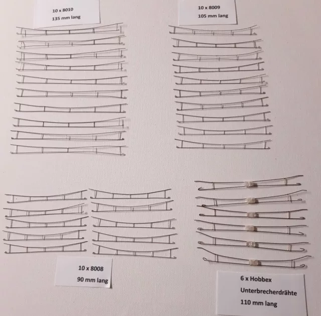 Oberleitung Spur N, 36 Fahrdrähte Vollmer und Hobbex, guter/sehr guter Zustand
