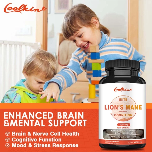 LION'S MANE 9000MG Brain and Nervous System Health, Memory, Focus