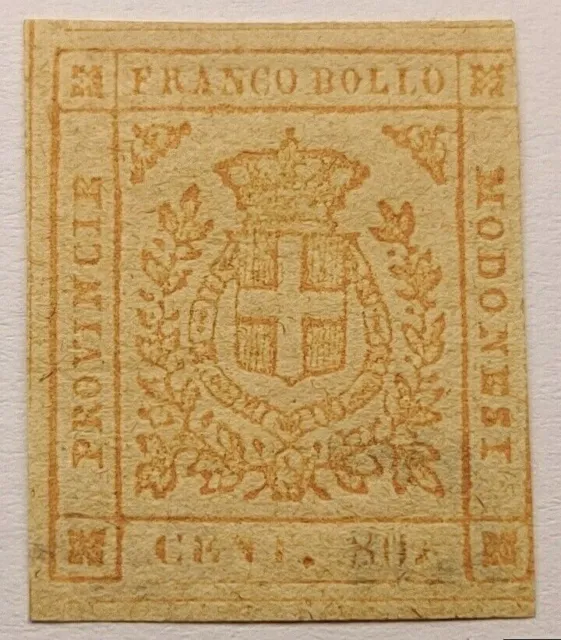 Modena 1859 Governo provvisorio 80 cent BISTRO ARANCIOI GUM M.N.H.* sas n18
