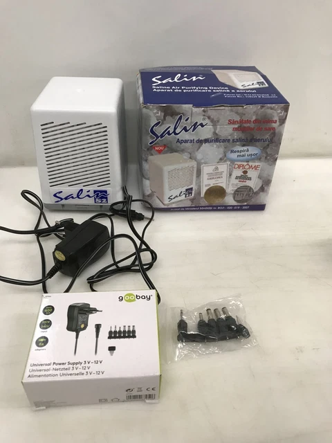 Salin S2 - Natursalz Luftfiltersystem, Salzlufttherapie Geraet, Pollenfilter