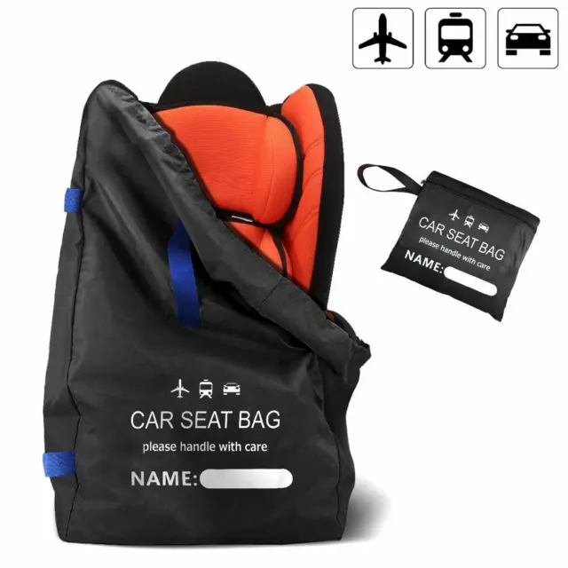 Baby Car Seat Cover Travel Seat Backpack Plane Gate Check Bag Adjustable Straps