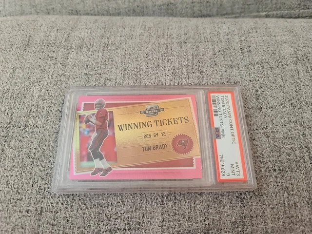 2020 Panini Contenders Optic Football Tom Brady Winning Ticket /75 PSA 9
