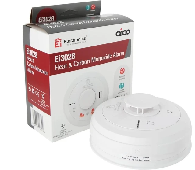 AICO EI3028 MAINS Powered Multi-Sensor Heat & Carbon Monoxide Alarm £35 ...