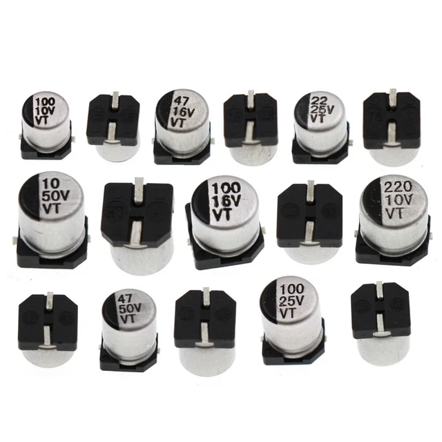 Condensatori Elettrolitici Assortimento Parti Ricambio Con Box Affidabile