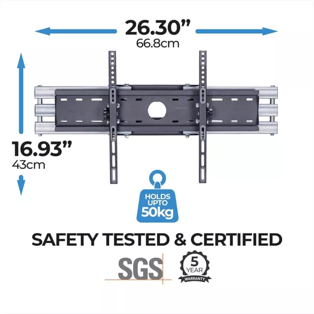 TV WALL BRACKET MOUNT FOR 50-85" TV Cantilever Long Reach VESA 400 600 200 3