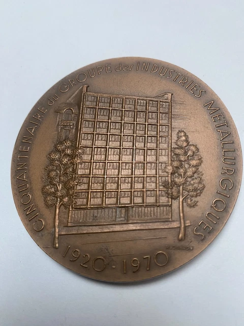Médaille Du Travail En Bronze - Industries Métallurgiques - Bouches Du Rhône