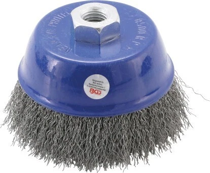 Cepillo Metálico Redonda Corte Hilos Acero ° 100 MM M14 X 2,0MM para Pulidora
