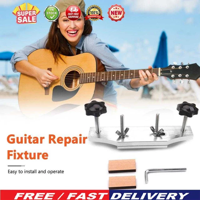 Acoustic Guitar Fixture Bonding Bridge Clamp Luthier Tools Set with Block Wrench