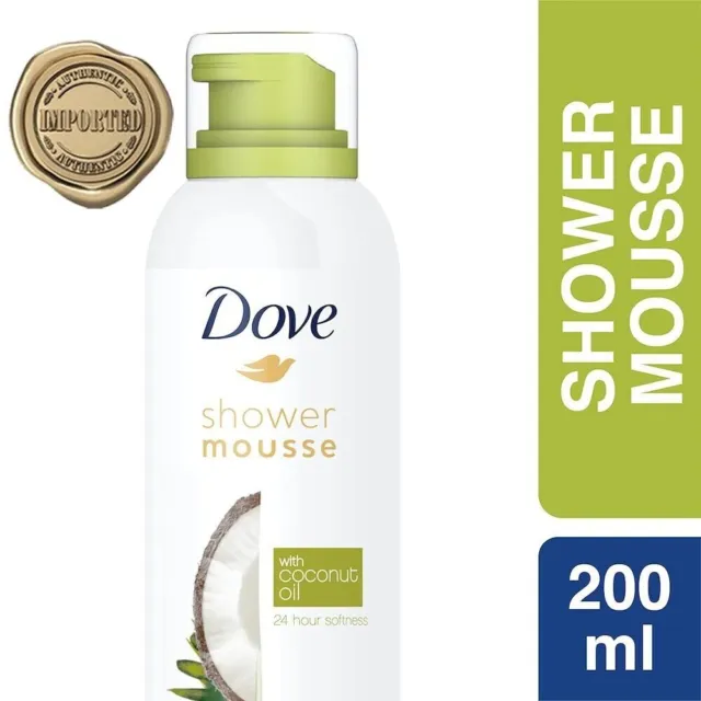 Mousse de douche Dove à l'huile de noix de coco (200 ml) Livraison gratuite...