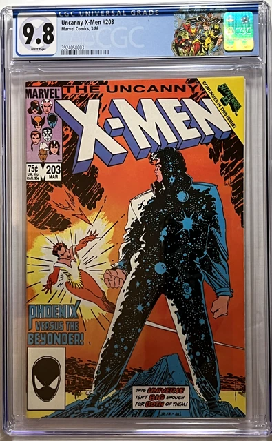 UNCANNY X-MEN #203 (3/1986) CGC 9.8 NM/M RETIRED CGC LABEL BEYONDER vs. PHOENIX