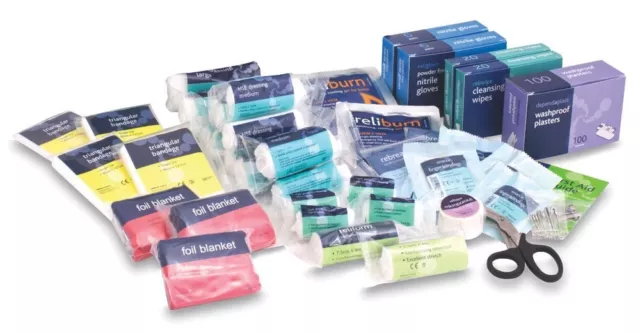 BS-8599-1 Compliant Large Workplace First Aid Kit - REFILL PACK