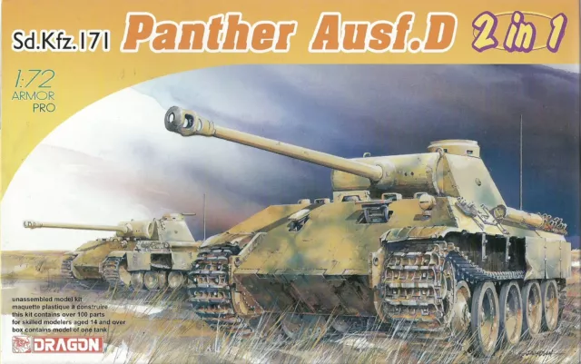 Dragon 1/72 (20mm) Sd Kfz 171 Panther Ausf D (2 in 1)
