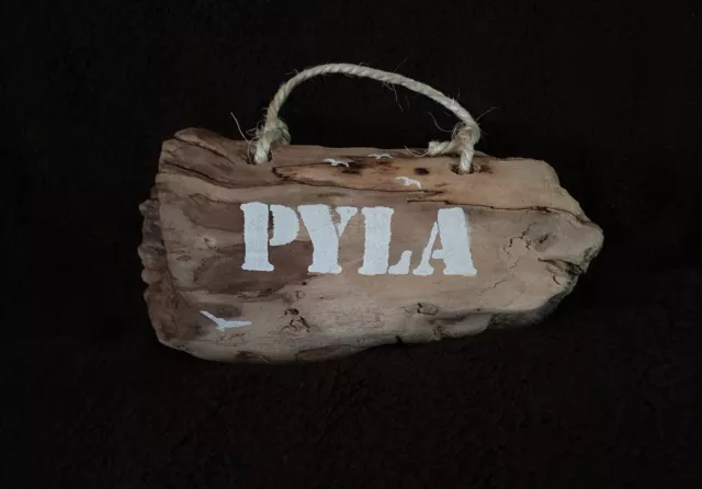 Panneau en Bois Flotté "PYLA" déco Réalisation Artisanale Unique et Originale