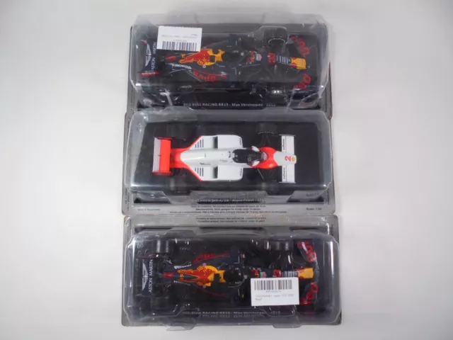 Lot de 3 Formule 1 Voitures Miniatures 1/24 HACHETTE F1 CLC02