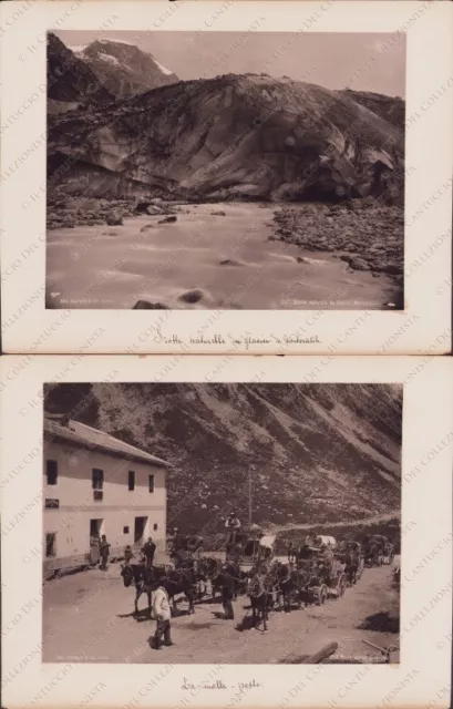 SWISS 1880c La Malle Poste alpine federal Pontresina Glacier Morteratsch Photos