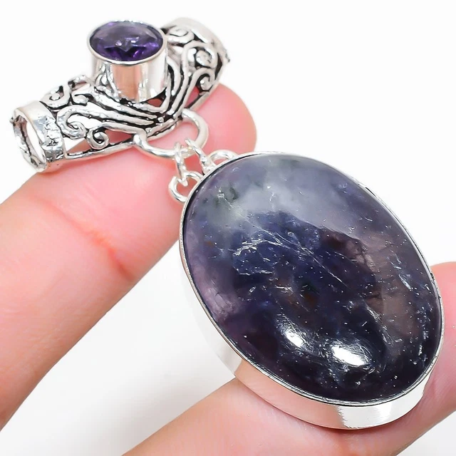 Ciondolo Con Ametista In Sacchetto Catena - Foto 3