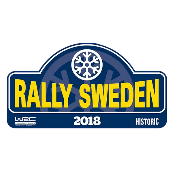 ADESIVI Targa Adesiva FIA WRC Rally Rally Svezia 2018 Historic ADESIVI PR44