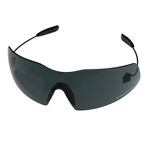 Smith & Wesson Phantom Safety Glasses (19853), Black Frame, Smoke Lens, 12 Pa...
