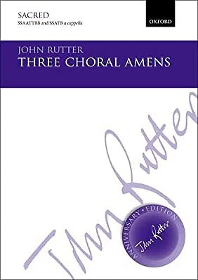 Three Choral Amens: Vocal score (John Rutter Anniversary Edition), , Used; Very