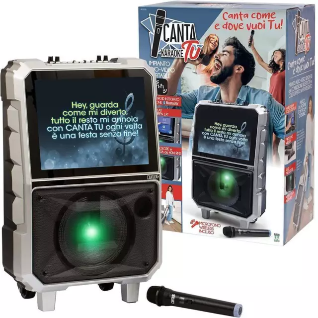 Canta Tu Karaoke Impianto Audio Video Portatile Incluso 1 Microfono Wireless