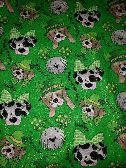 St. Patrick's Puppies       Handmade Surgical Scrub Caps 3