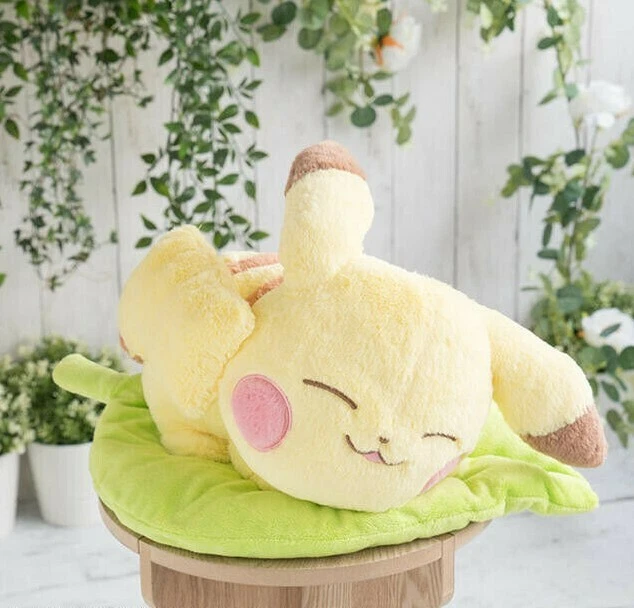 Maison pour chat Pikachu en peluche jaune