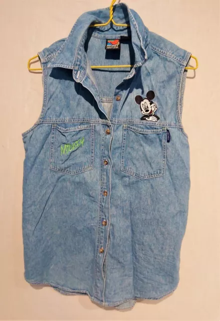 "Official DISNEY" "MICKEY MOUSE UNLIMITED" "Girls, Denim Blouse, Dress" Size-8