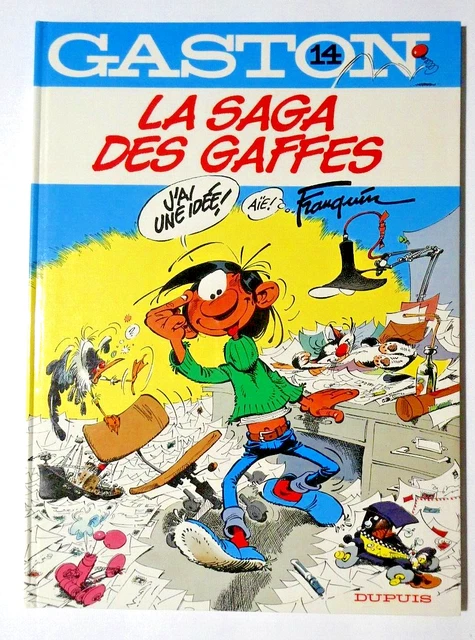 Gaston Lagaffe Album No. 14 La Saga des Gaffes Dupuis TBE annee 1982 Franquin