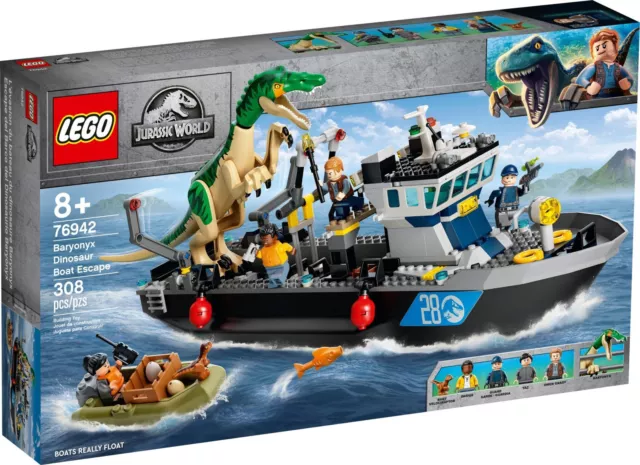 LEGO® Jurassic World 76942 Flucht des Baryonyx Klemmbausteine Modell Set NEU/OVP