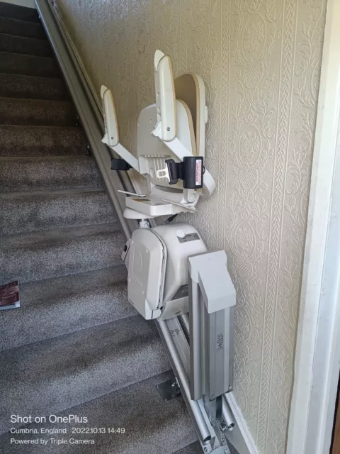 Acorn Slimline Stairlift With Powered Hinge, Nearly New With 18 month warranty