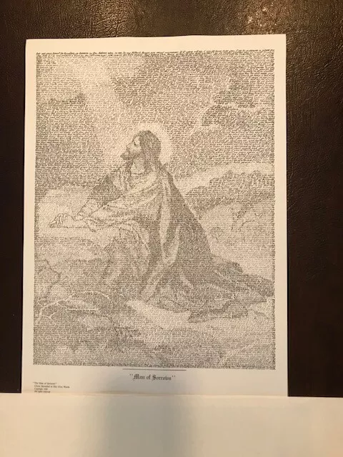 Set of 3 Scripture Pictures "Man of Sorrows"Sermon On The Mount" True Shepherd"