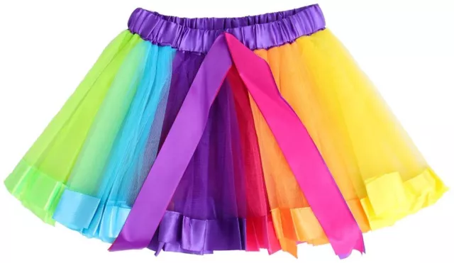 Womens Adults Girls Kids Baby Children Tutu Skirt Party Costume Ballet Dancewear 2