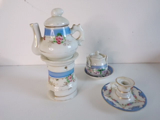 ANCIEN SERVICE DINETTE poupée miniature Limoges vers 1900
