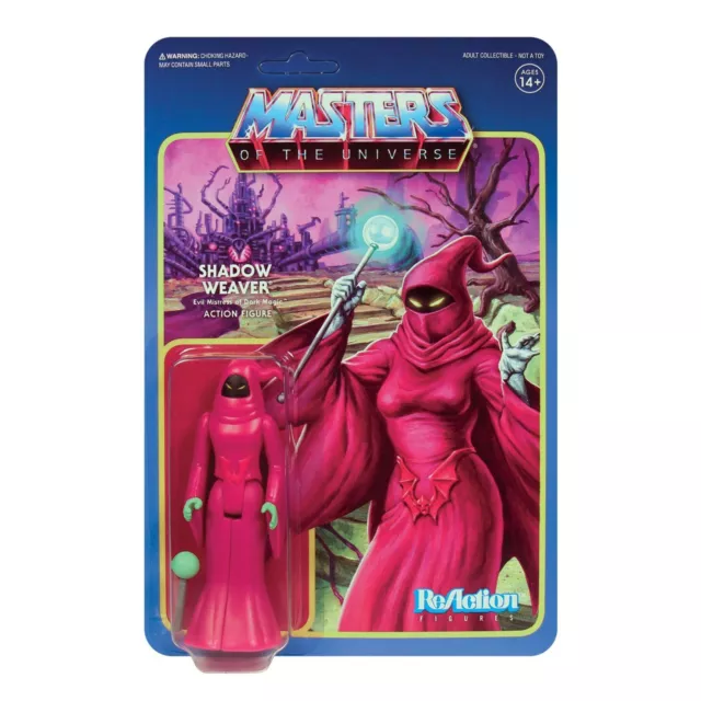 Shadow Weaver Figurine Masters Of The Universe Motu Wave 5 Re-Action Super7 10Cm