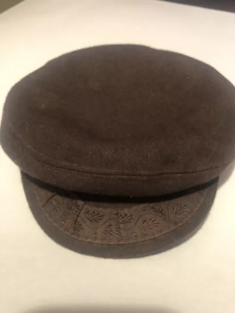 Vintage Greek Fisherman Cap Wool/nylon made in Greece XL 7 5/8 PRE-owned Vintage Greek Fisherman Cap Wool/nylon made in Greece XL 7 5/8 PRE-owned