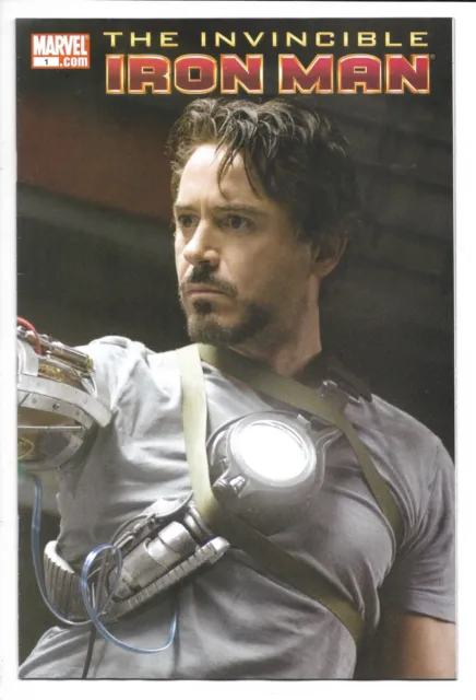 Invincible Iron Man # 1 / Robert Downey Jr Photo Cover Variant / 2008
