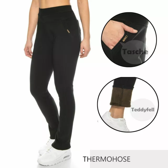 Damen Thermo-Winterhose 2025 - Stretch Mit Hoher Taille