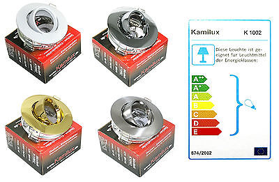 Kamilux Faretto a Incasso da Soffitto Lenard senza Lampadina 230V GU10 