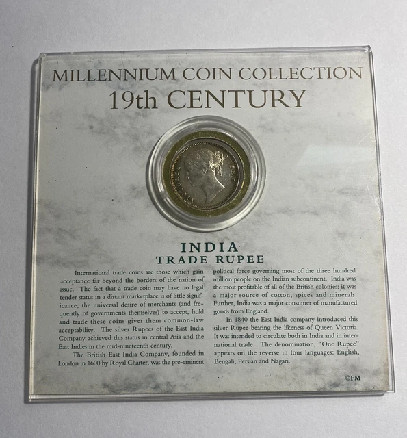 British India 1840 Silver Coin One Rupee  917 Pure Uncirculated