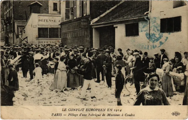 CPA PARIS - The European Conflict in 1914 (81310)
