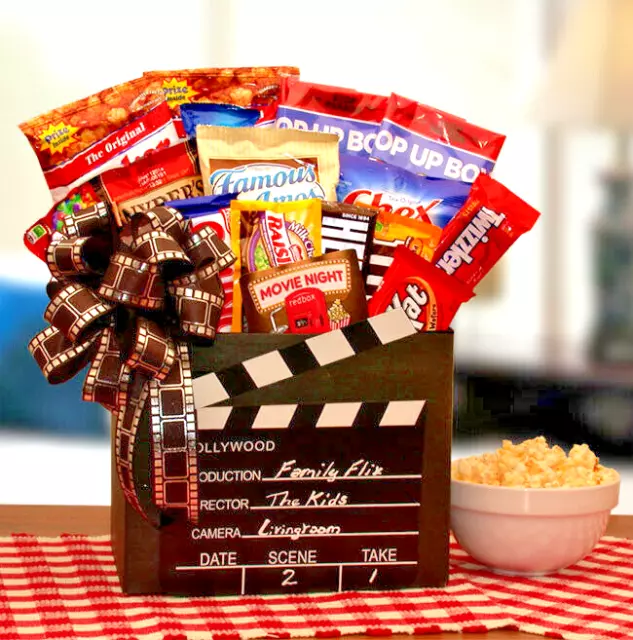 Family Flix Movie Night Snack Gift Box with Redbox Gift Card from GBDS