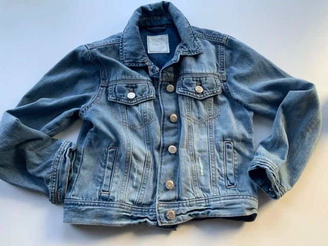 NEXT DENIM JACKET Age 10 Years GIRLS Blue Denim Light Casual Coat