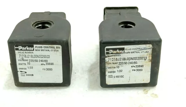 PARKER Solenoid Coil 71216J21BL00N0D200Q3 220/240V 50/60Hz #NEW