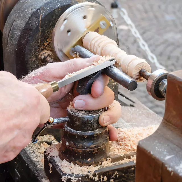 VEVOR Herramientas de Torneado de Madera Cinceles de Torno de Carburo 3 Piezas