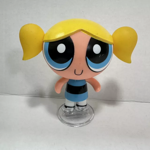 Power Puff Girls Bubbles Action Figure Cartoon Network Year 2000 With Stand