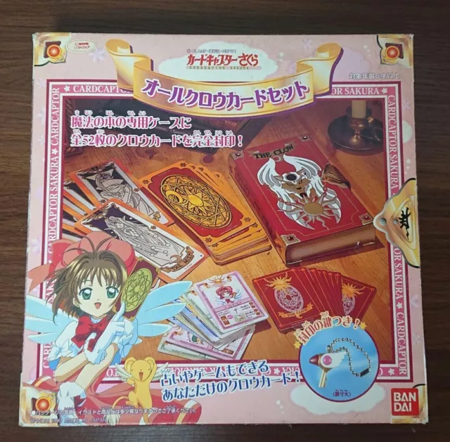 Card Captor Sakura All Clow Card Set Bandai 1999 Case Game Card Key Used