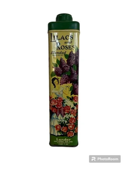 Vintage Lilacs and Roses Blended Lander Talc...Talcum Powder....