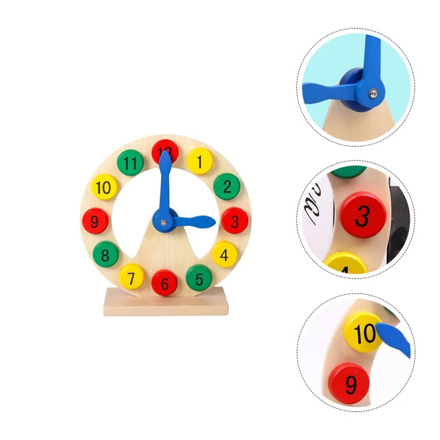 Horloge D'apprentissage Pour Enfants - Murale, Silencieuse, 25,4 Cm, Avec Chiffres 1 à 60, Pour Chambre Ou Salle D'étude